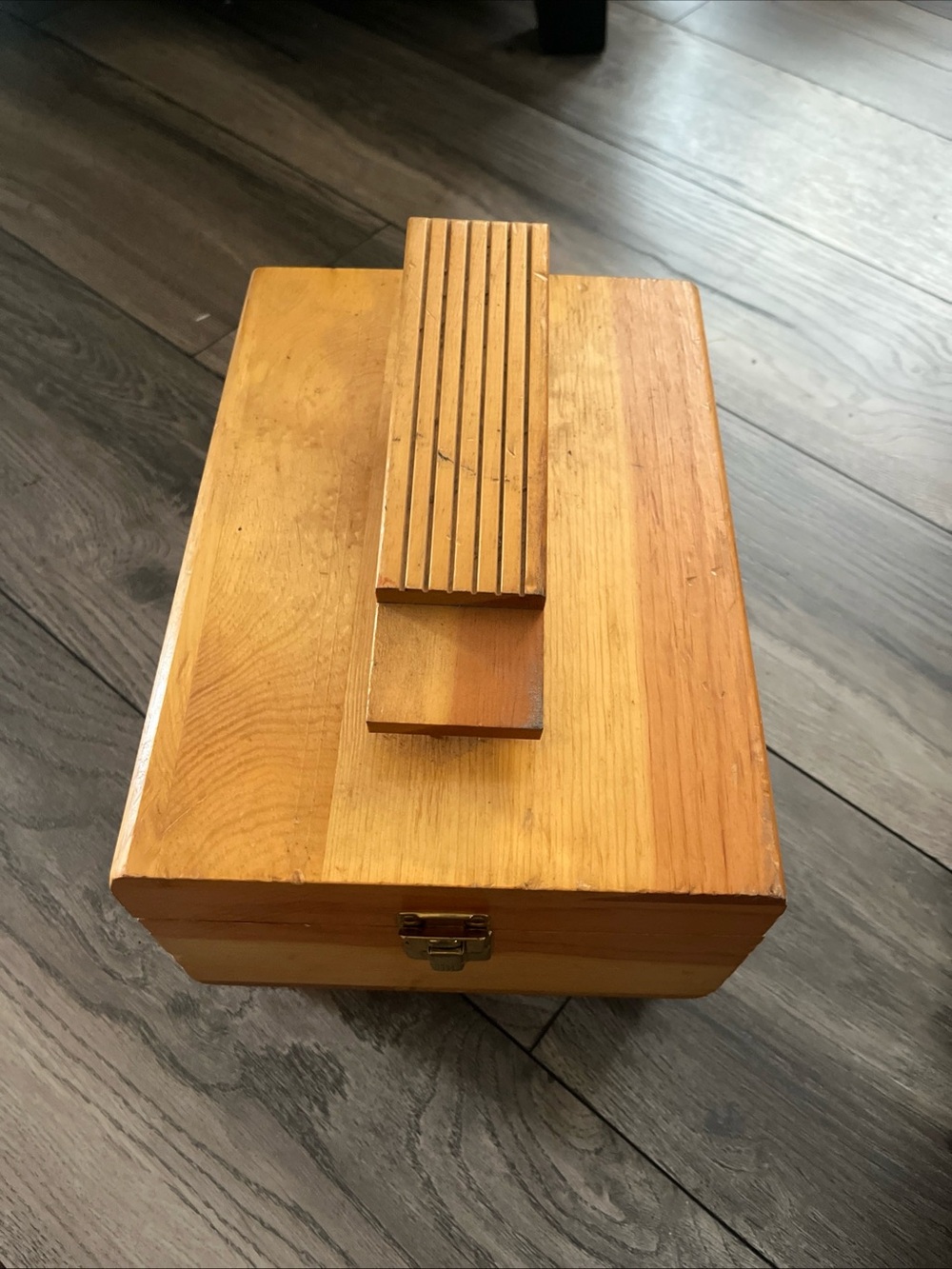 Wooden Craft shoe shine Box vintage